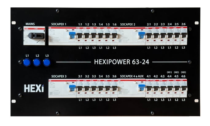 Hexipower PDU 63-24 Socapex - HEXI | Bellalite Hexipower PDU 63-24 Socapex - HEXI | Bellalite