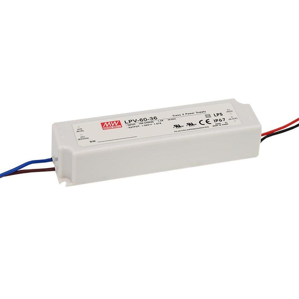 Mean Well LPV-60-12 ECO 12V 60W IP67  - Mean Well | Bellalite