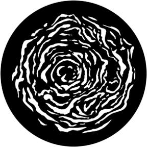 Whirlpool 2 Metallgobo, (50mm/38mm) - Rosco | Bellalite Whirlpool 2 Metallgobo, (50mm/38mm) - Rosco | Bellalite