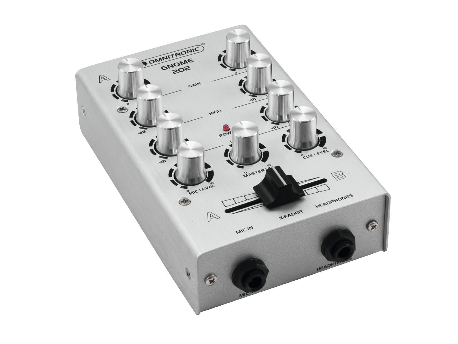 Ljudmixer GNOME-202 Mini Mixer Silver - Omnitronic | Bellalite