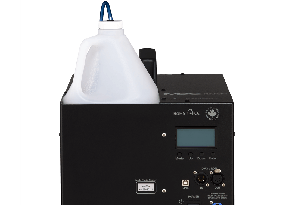 MDG eMega Double output fogger version, DMX / RDM - MDG | Bellalite