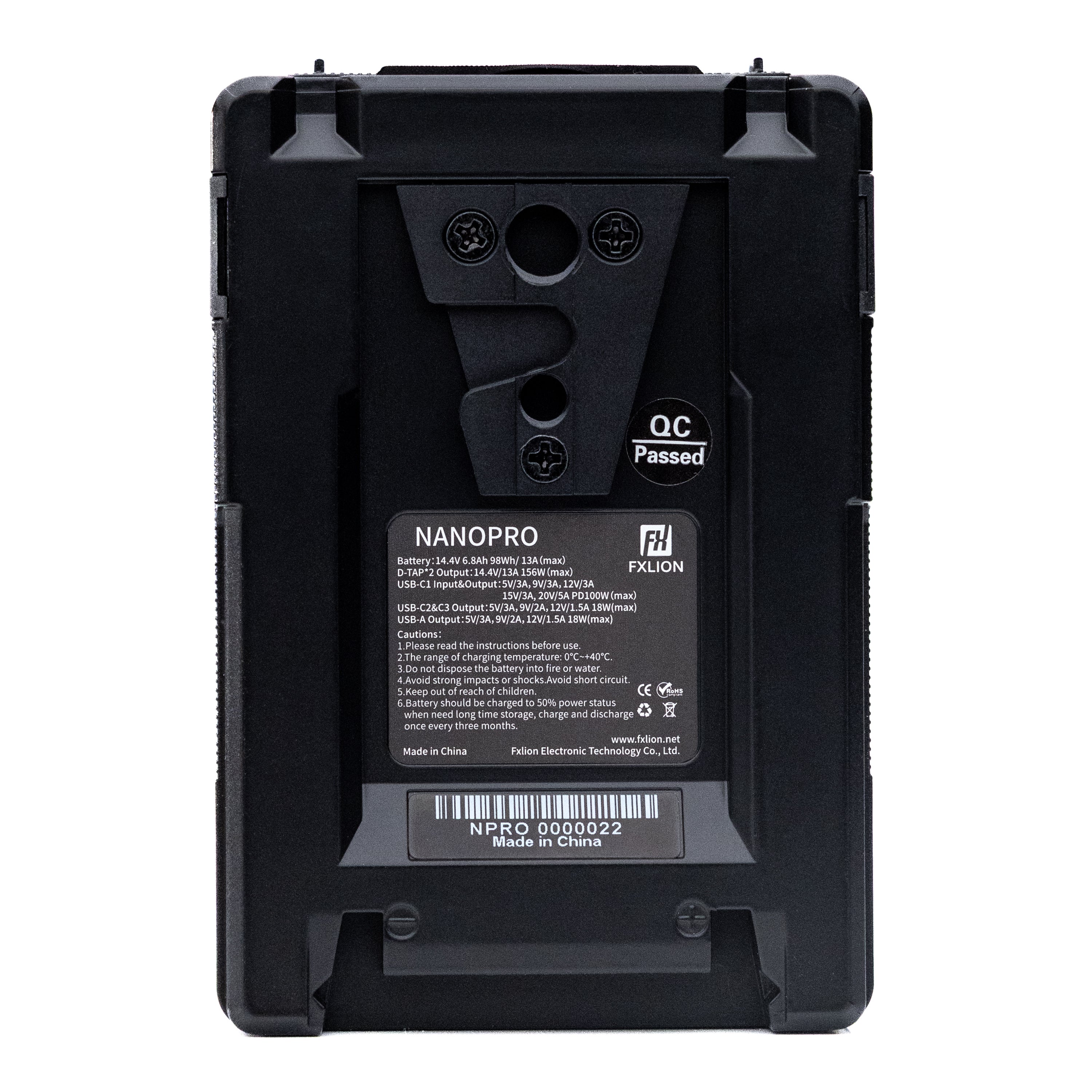 FXLION NANO PRO 14,4V 98Wh V-mount  - FXLION | Bellalite