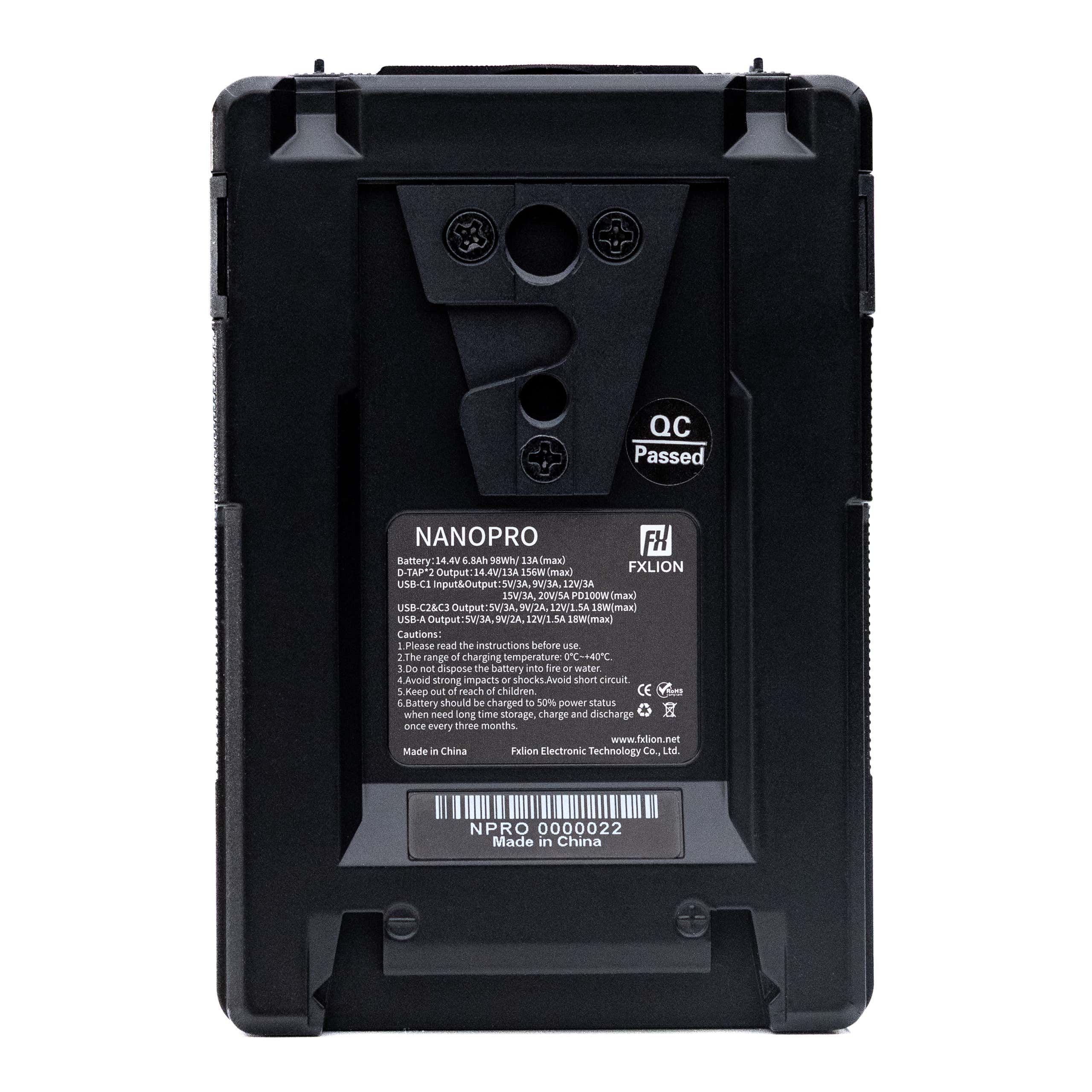 FXLION NANO PRO 14,4V 98Wh V-mount - FXLION | Bellalite FXLION NANO PRO 14,4V 98Wh V-mount - FXLION | Bellalite