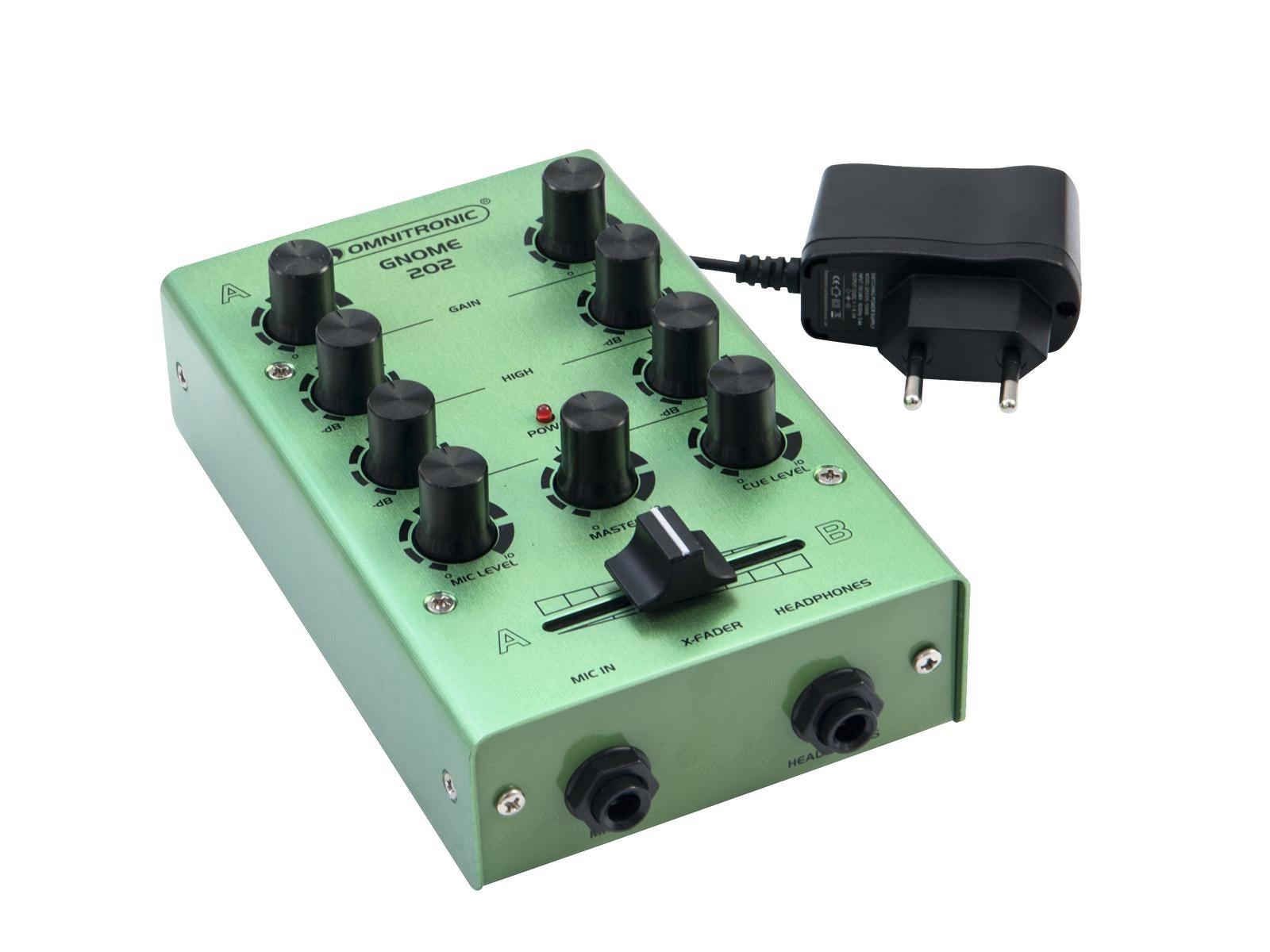 Ljudmixer GNOME-202 Mini Mixer Grön - Omnitronic | Bellalite