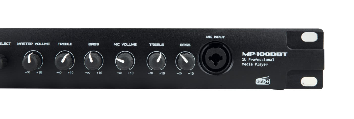 MP-100DBT Professional Media Player with DAB+ - DAP | Bellalite MP-100DBT Professional Media Player with DAB+ - DAP | Bellalite