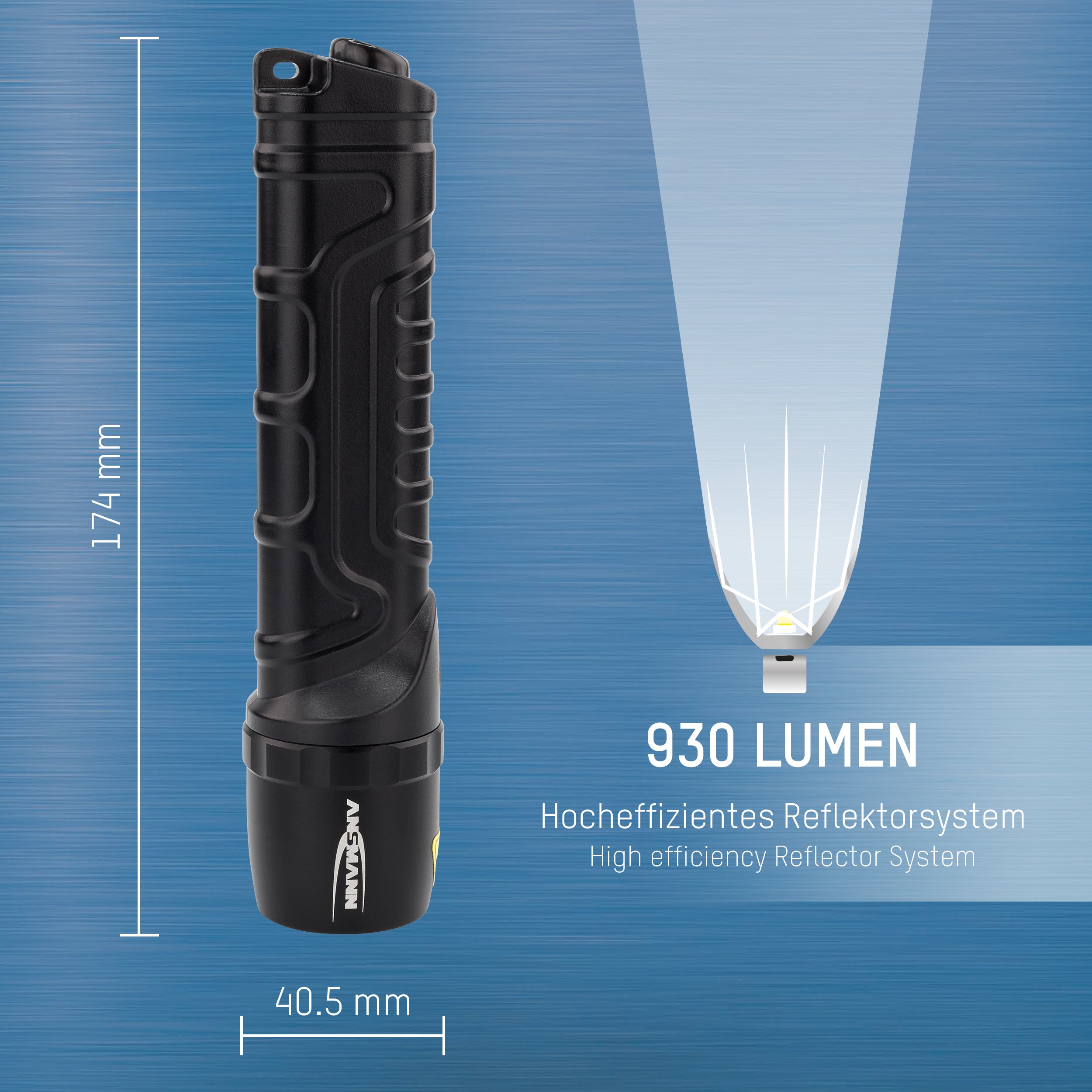 Ficklampa M900P 10W LED torch  - Ansmann | Bellalite