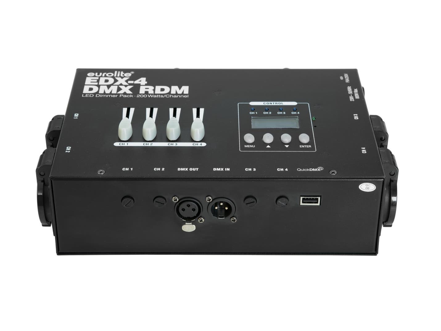 EDX-4 DMX RDM LED Dimmer Pack 4x 200W - Eurolite | Bellalite EDX-4 DMX RDM LED Dimmer Pack 4x 200W - Eurolite | Bellalite