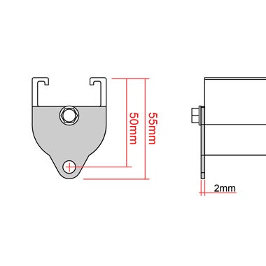 Doughty Rail - End Stop Plate  - Doughty | Bellalite