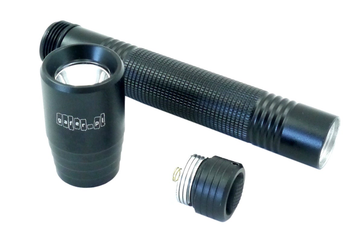 gafer.pl Led 2XAA Flashlight Svart - Gafer.pl | Bellalite