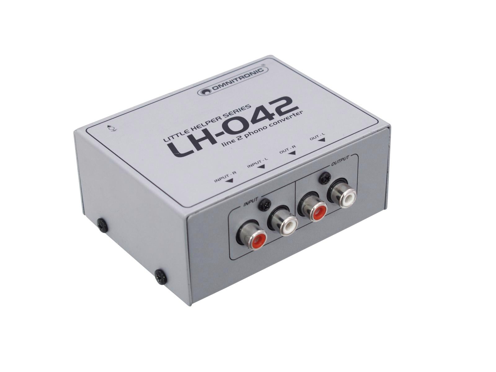 Little Helper LH-042 Line/Phono Converter  - Omnitronic | Bellalite