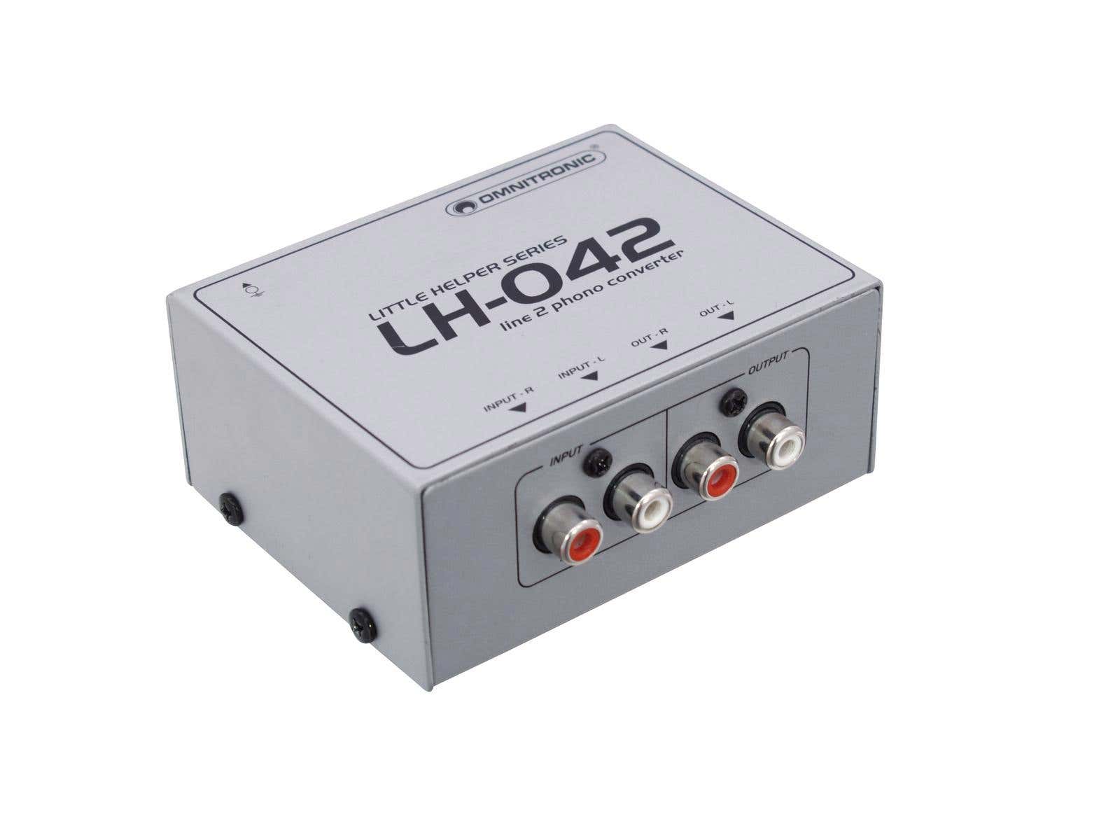 Little Helper LH-042 Line/Phono Converter - Omnitronic | Bellalite Little Helper LH-042 Line/Phono Converter - Omnitronic | Bellalite