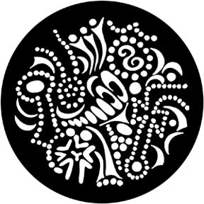 Runyon Squiggles Metallgobo, M-Size (66mm) - Rosco | Bellalite