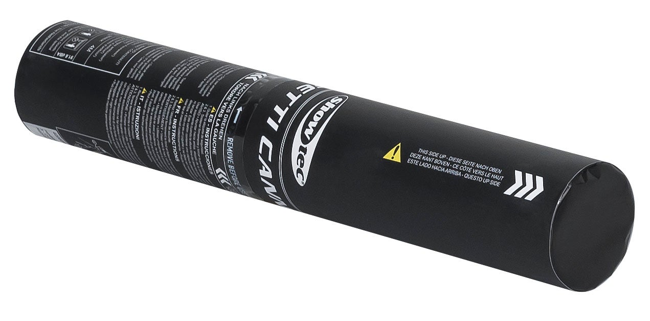 Handhållen Konfettikanon 28cm White + Silver - Showgear | Bellalite