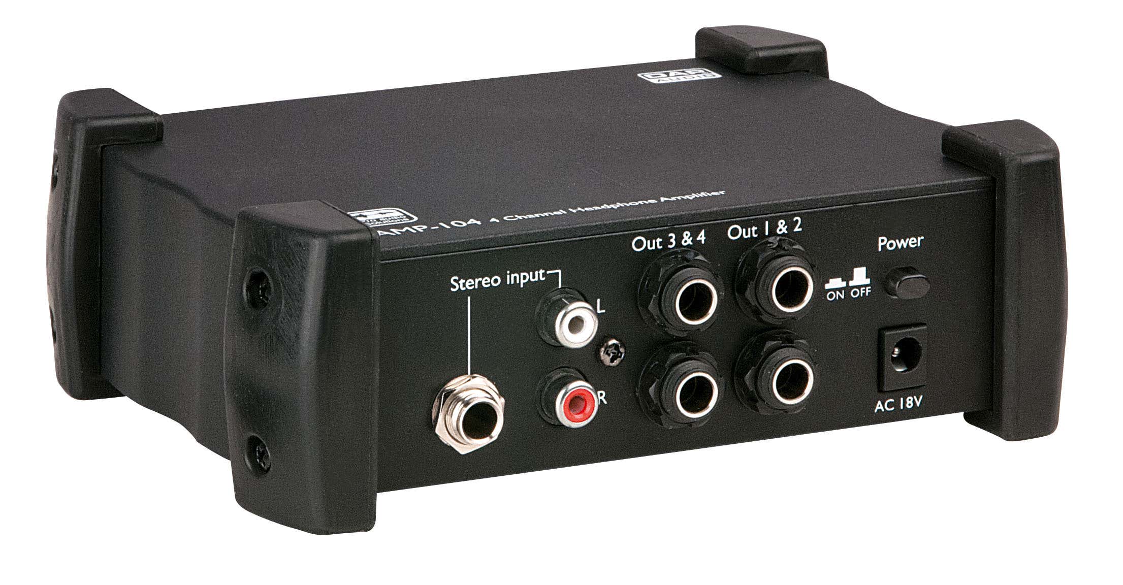 AMP-104 4 Channel Headphone Amplifier - DAP | Bellalite AMP-104 4 Channel Headphone Amplifier - DAP | Bellalite