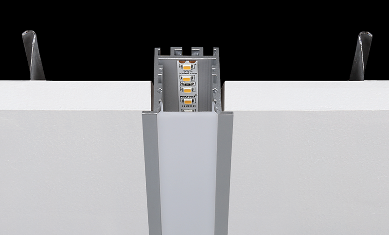 Aluminiumprofil M-Line Rec 24 ST, 2m - PROLED | Bellalite