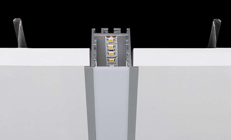 Aluminiumprofil M-Line Rec 24 ST, 2m - PROLED | Bellalite Aluminiumprofil M-Line Rec 24 ST, 2m - PROLED | Bellalite