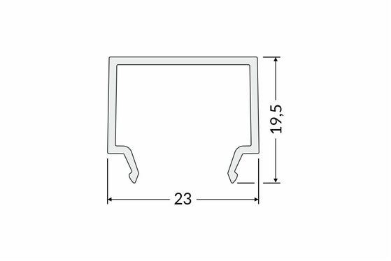 Topmet Täcklock E7 Opal 1m - TOPMET | Bellalite