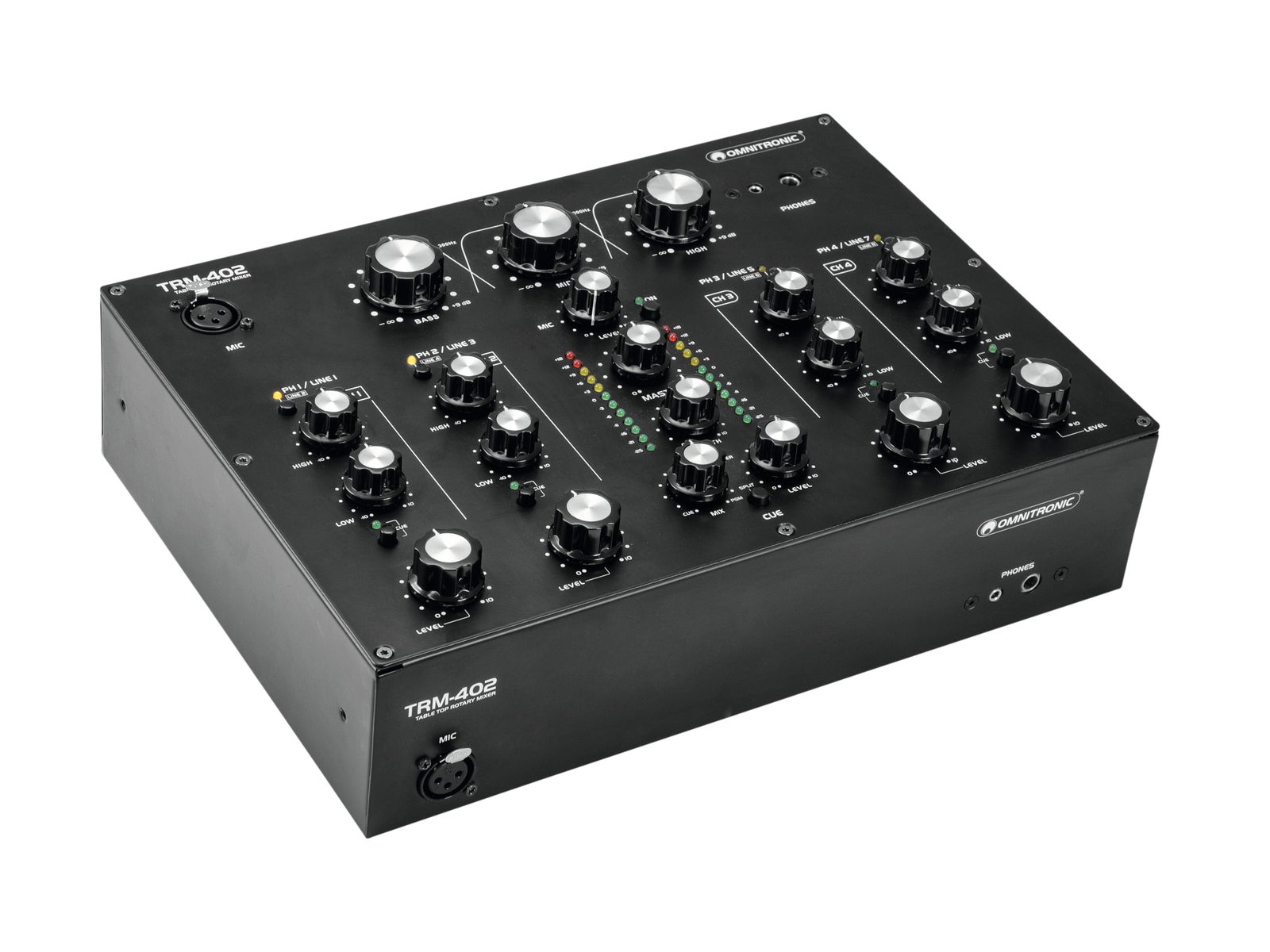 Ljudmixer TRM-402 4-Channel Rotary Mixer  - Omnitronic | Bellalite