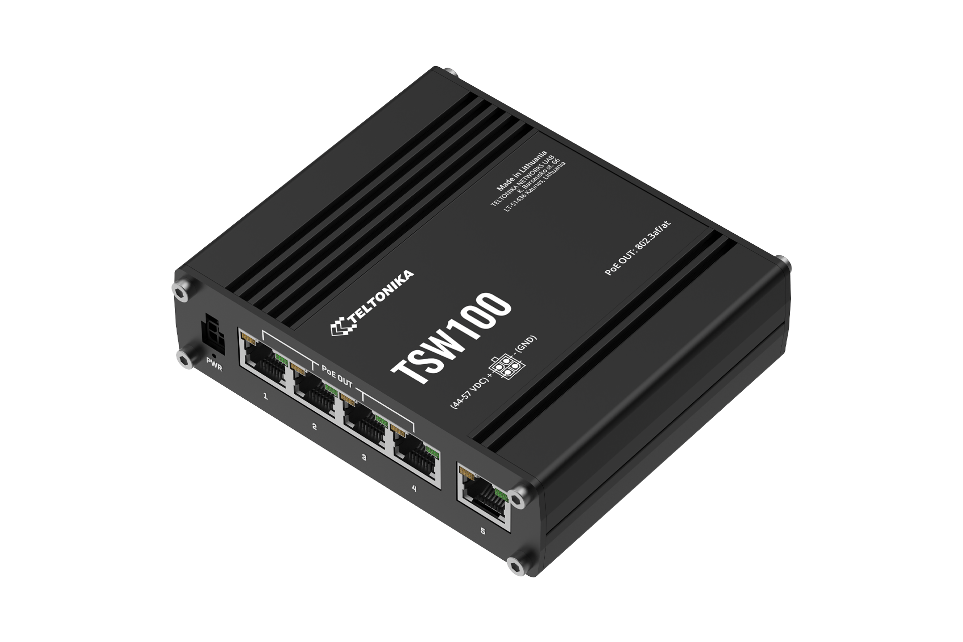 Teltonika TSW100 4-Port PoE+ Switch  - Teltonika | Bellalite