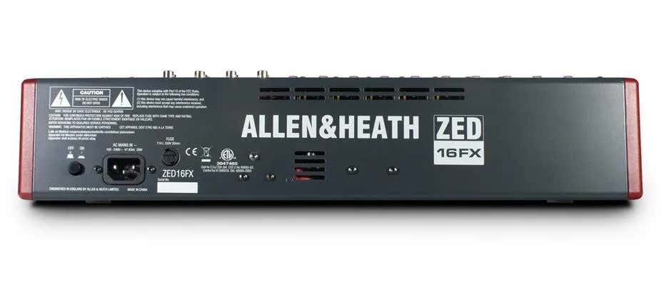 Allen & Heath ZED16FX 10 Mic/Line Inputs, 3 Stereo Sources USB, FX and - Allen & Heath | Bellalite Allen & Heath ZED16FX 10 Mic/Line Inputs, 3 Stereo Sources USB, FX and - Allen & Heath | Bellalite