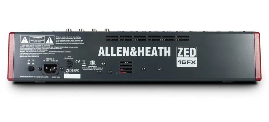 Allen & Heath ZED16FX 10 Mic/Line Inputs, 3 Stereo Sources USB, FX and - Allen & Heath | Bellalite Allen & Heath ZED16FX 10 Mic/Line Inputs, 3 Stereo Sources USB, FX and - Allen & Heath | Bellalite
