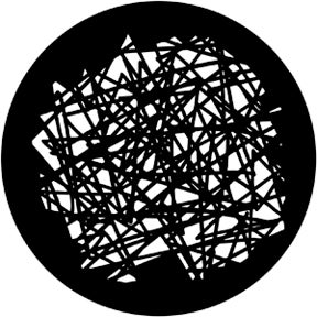 Scribble Metallgobo, (50mm/38mm) - Rosco | Bellalite