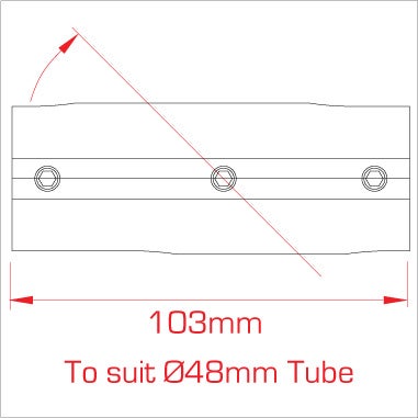 Speedrail Angled Cross (30-45)  - Doughty | Bellalite