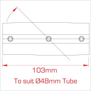Speedrail Angled Cross (30-45) - Doughty | Bellalite Speedrail Angled Cross (30-45) - Doughty | Bellalite