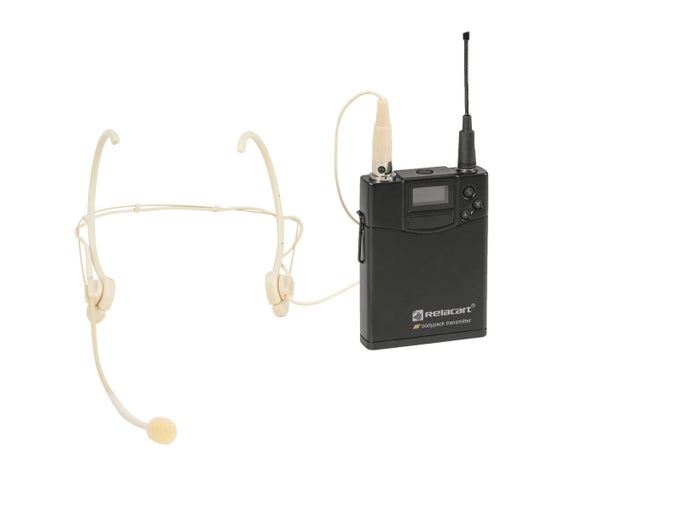 UT-222 Bodypack with HM-600S Headset - Relacart | Bellalite UT-222 Bodypack with HM-600S Headset - Relacart | Bellalite