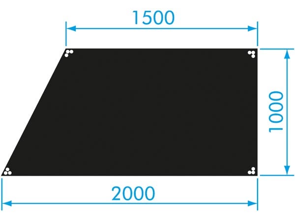 StageDex Topline 200x100x150cm Höger - Prolyte | Bellalite