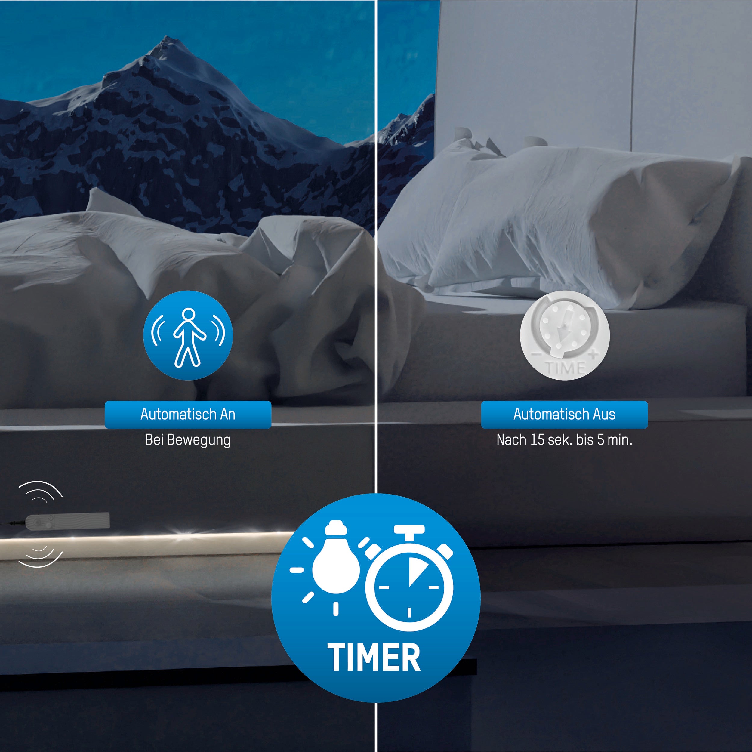LED-Strip Sensor 2m Batteridriven 3000K - Ansmann | Bellalite