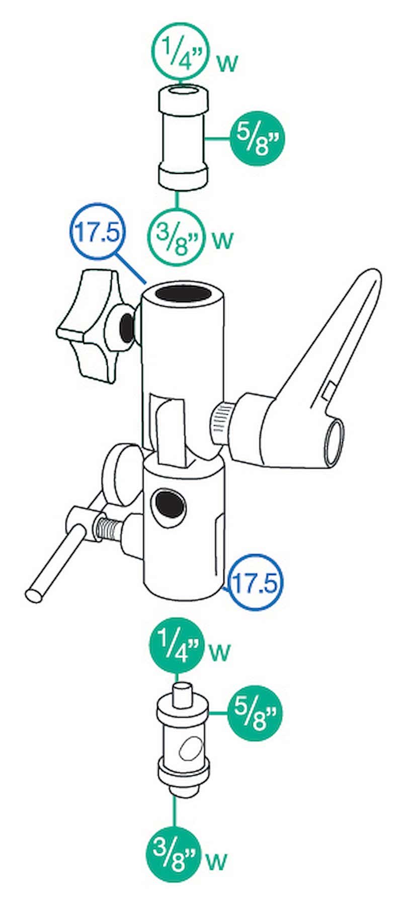 Manfrotto 026Z Lite-Tite Swivel Umbrella Adapter Svart - Manfrotto | Bellalite Manfrotto 026Z Lite-Tite Swivel Umbrella Adapter Svart - Manfrotto | Bellalite