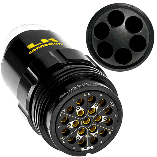 LKS 19-Pin Socapex Style Crimp Kabelhona f. Piska - LK Connectors | Bellalite