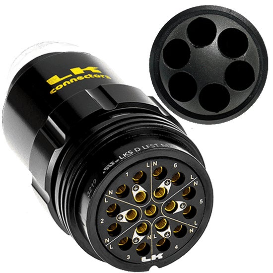 LKS 19-Pin Socapex Style Crimp Kabelhona f. Piska - LK Connectors | Bellalite LKS 19-Pin Socapex Style Crimp Kabelhona f. Piska - LK Connectors | Bellalite