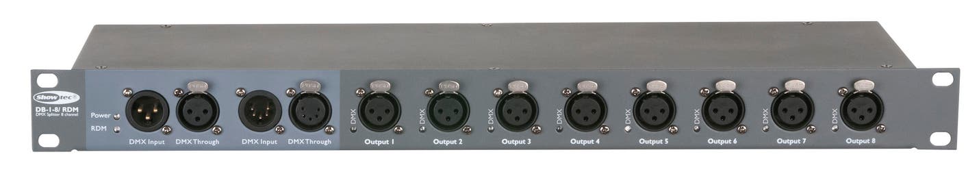 DMX-Split DB-1-8/RDM 3-pin XLR - Showtec | Bellalite DMX-Split DB-1-8/RDM 3-pin XLR - Showtec | Bellalite