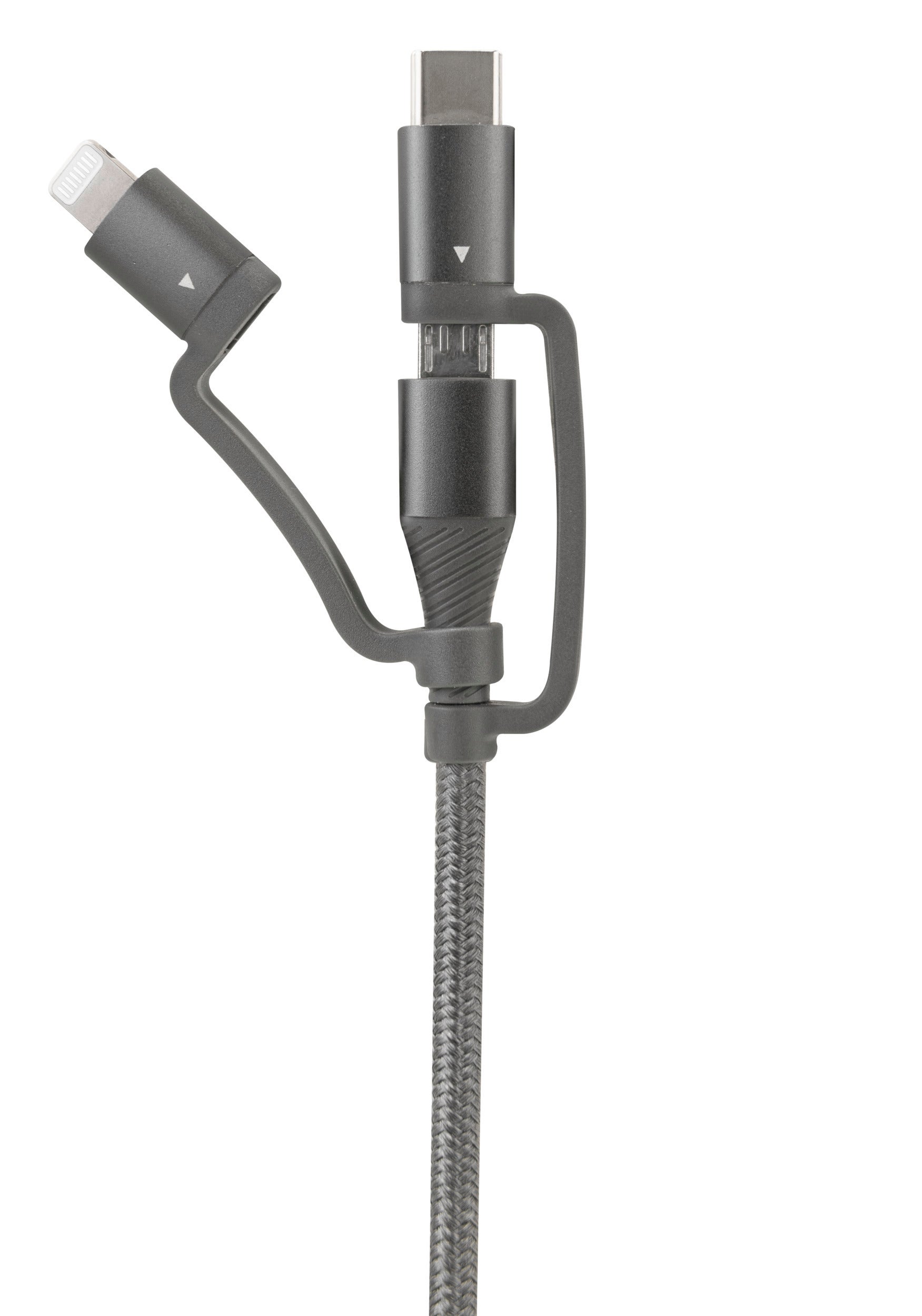 USB-Kabel 3in1 Micro-USB, USB-C & Lightning - Ansmann | Bellalite