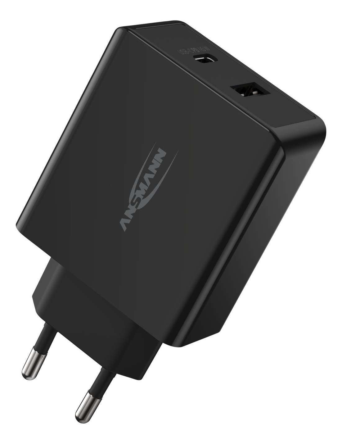 USB-PD-laddare 245PD Intelligent USB-PD charger 45 W - Ansmann | Bellalite USB-PD-laddare 245PD Intelligent USB-PD charger 45 W - Ansmann | Bellalite