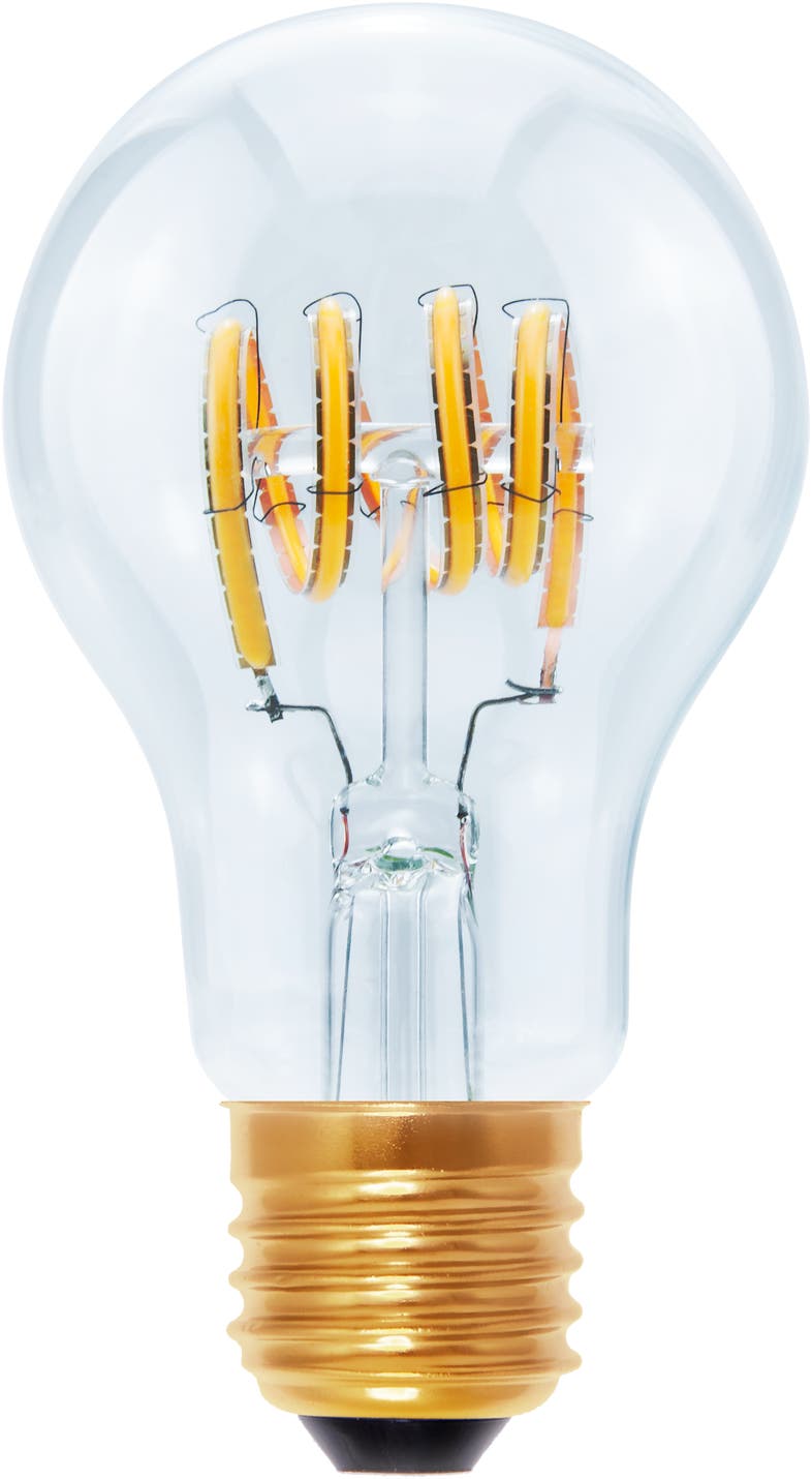 LED E27 Design Bulb Curved Klar, 4W, 2200K - Segula | Bellalite LED E27 Design Bulb Curved Klar, 4W, 2200K - Segula | Bellalite