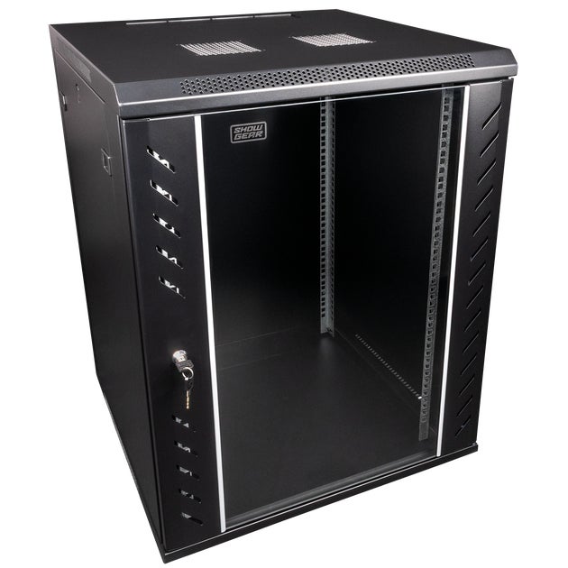 Network Rack, Wall Mounted, Fixed 15U - Showgear | Bellalite Network Rack, Wall Mounted, Fixed 15U - Showgear | Bellalite