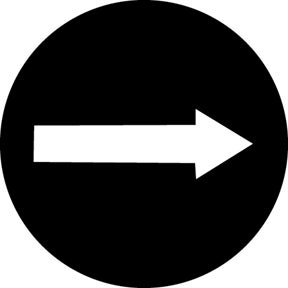 Arrow Metallgobo, (50mm/38mm) - Rosco | Bellalite