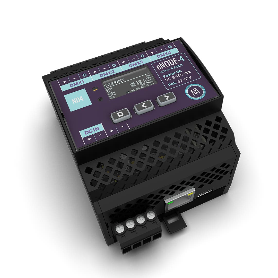 Nicolaudie eNODE-4 DMX Distribution over Ethernet - Nicolaudie Architectural | Bellalite Nicolaudie eNODE-4 DMX Distribution over Ethernet - Nicolaudie Architectural | Bellalite