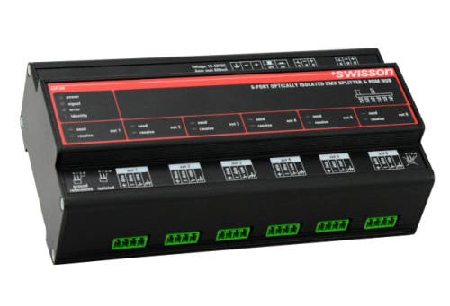 DMX & RDM Split DIN 6 Out - Swisson | Bellalite DMX & RDM Split DIN 6 Out - Swisson | Bellalite