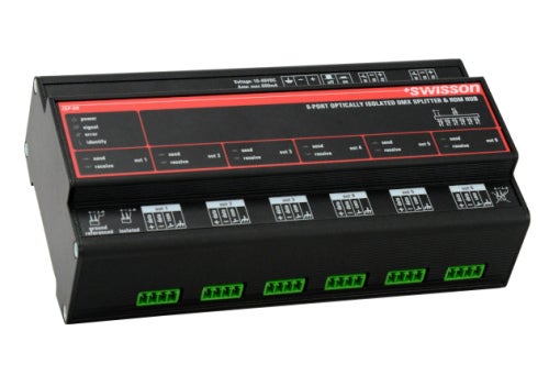 DMX & RDM Split DIN 6 Out - Swisson | Bellalite DMX & RDM Split DIN 6 Out - Swisson | Bellalite