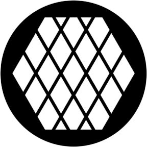 Large Diamonds Metallgobo, (50mm/38mm) - Rosco | Bellalite