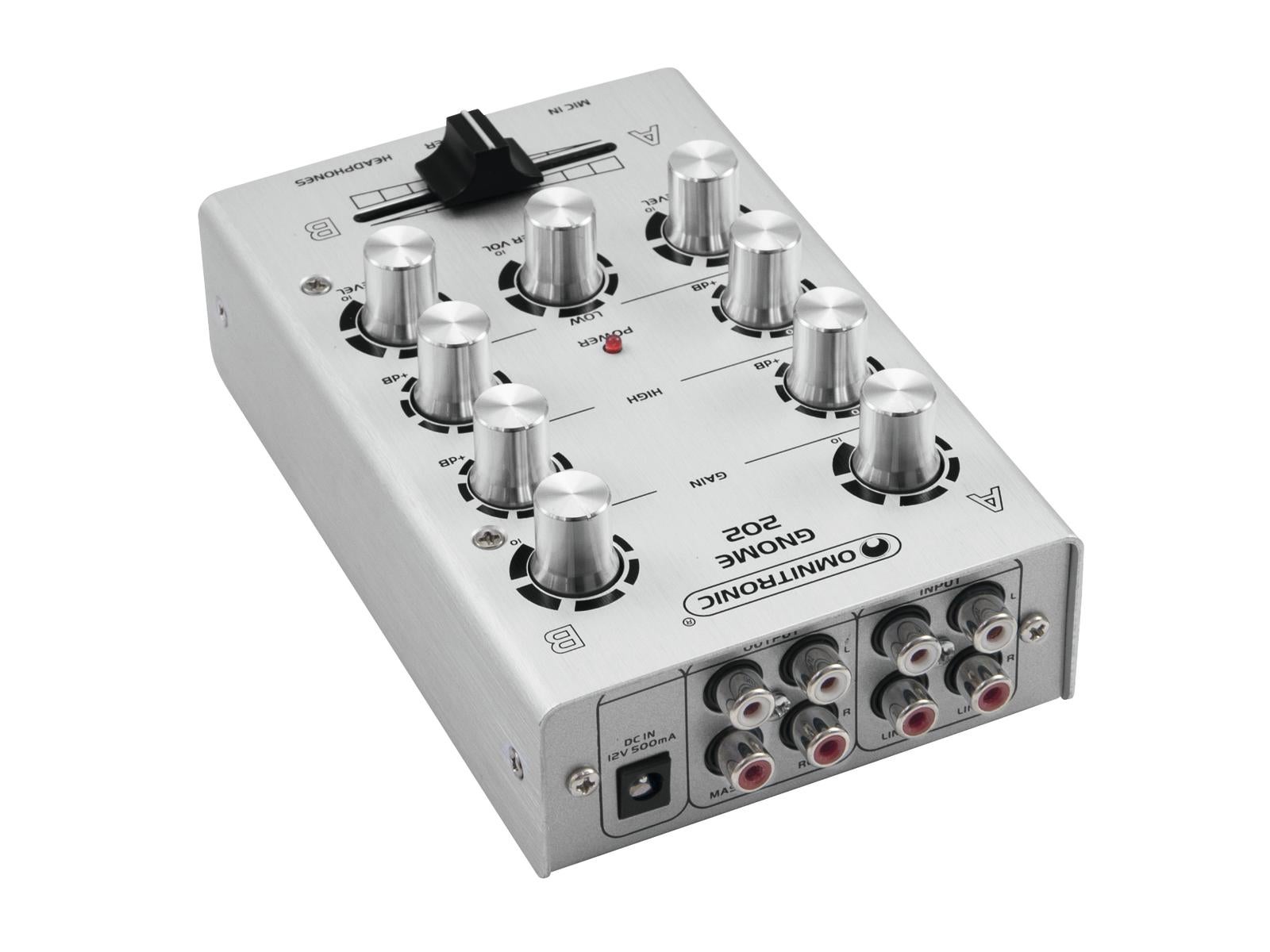 Ljudmixer GNOME-202 Mini Mixer Silver - Omnitronic | Bellalite