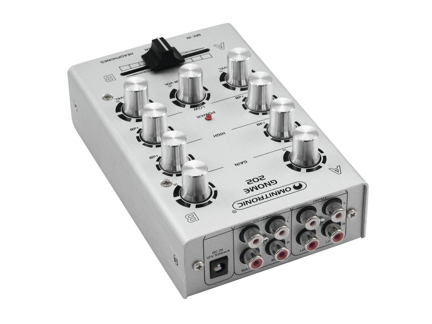 Ljudmixer GNOME-202 Mini Mixer Silver - Omnitronic | Bellalite Ljudmixer GNOME-202 Mini Mixer Silver - Omnitronic | Bellalite