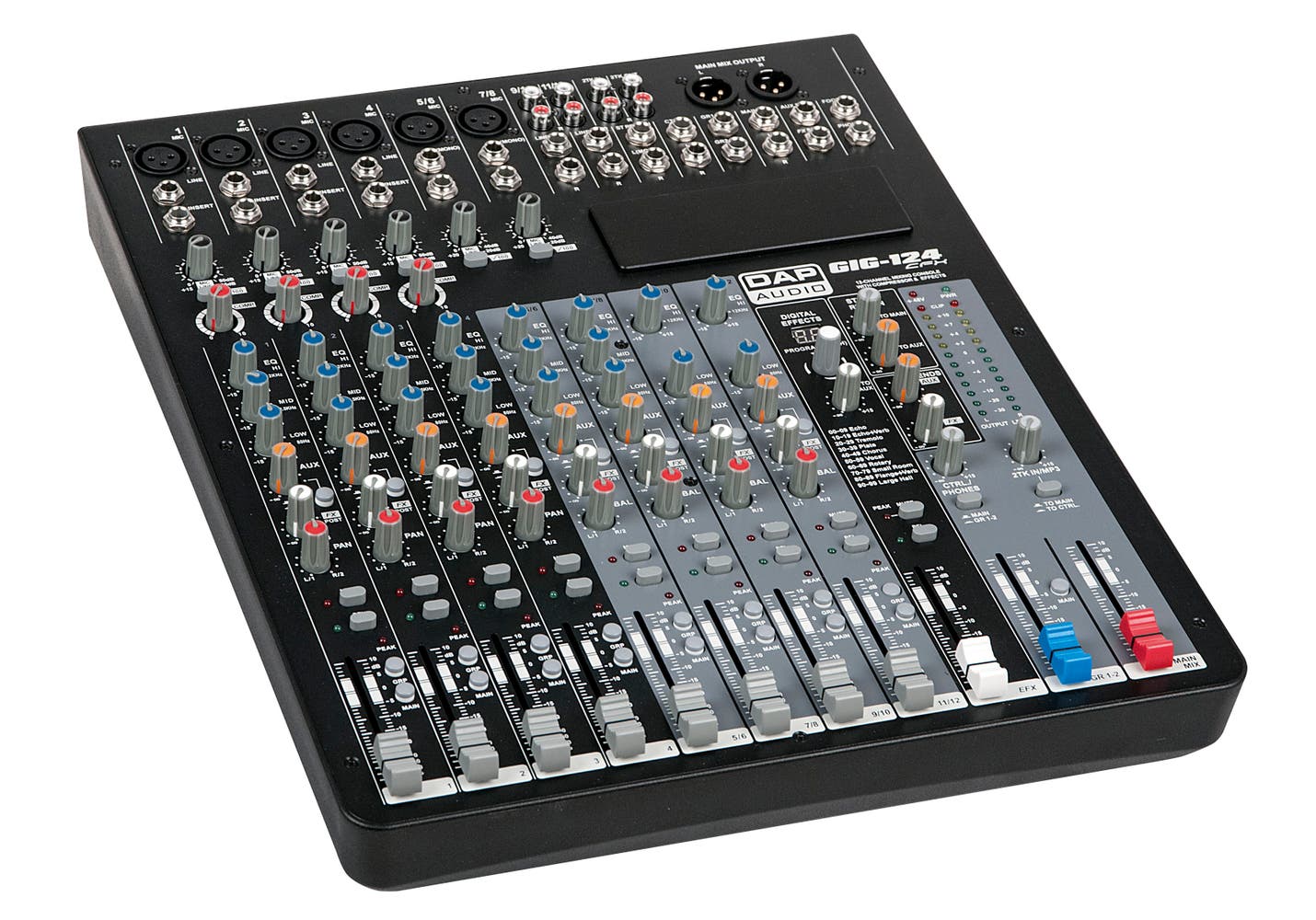 Ljudmixer DAP GIG-124CFX 12 Channel Mixer with dynamics and DSP - DAP | Bellalite Ljudmixer DAP GIG-124CFX 12 Channel Mixer with dynamics and DSP - DAP | Bellalite