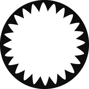 Spotlight Gobo 4 Metallgobo, (50mm/38mm) - Rosco | Bellalite Spotlight Gobo 4 Metallgobo, (50mm/38mm) - Rosco | Bellalite