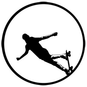 Skateboarder Metallgobo,  E-Size (37,5mm) - Rosco | Bellalite