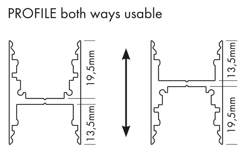 Aluminiumprofil M-Line H, 3m - PROLED | Bellalite Aluminiumprofil M-Line H, 3m - PROLED | Bellalite